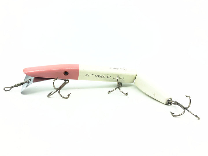 Alzbaits Al Tumas Friendly Al Jointed Musky Lure Jointed, Pink/White Custom Show Color - 4 of 12, Signed