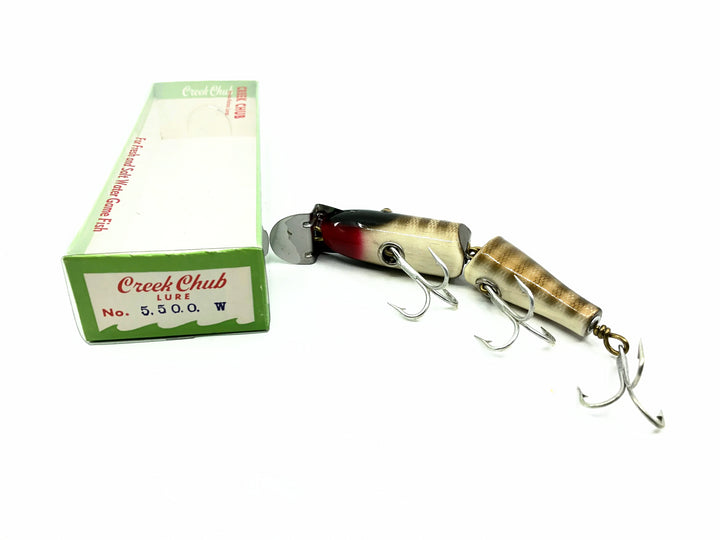 Creek Chub Jointed Snook Pikie 5500, Pikie Scale Color 5500W with Box