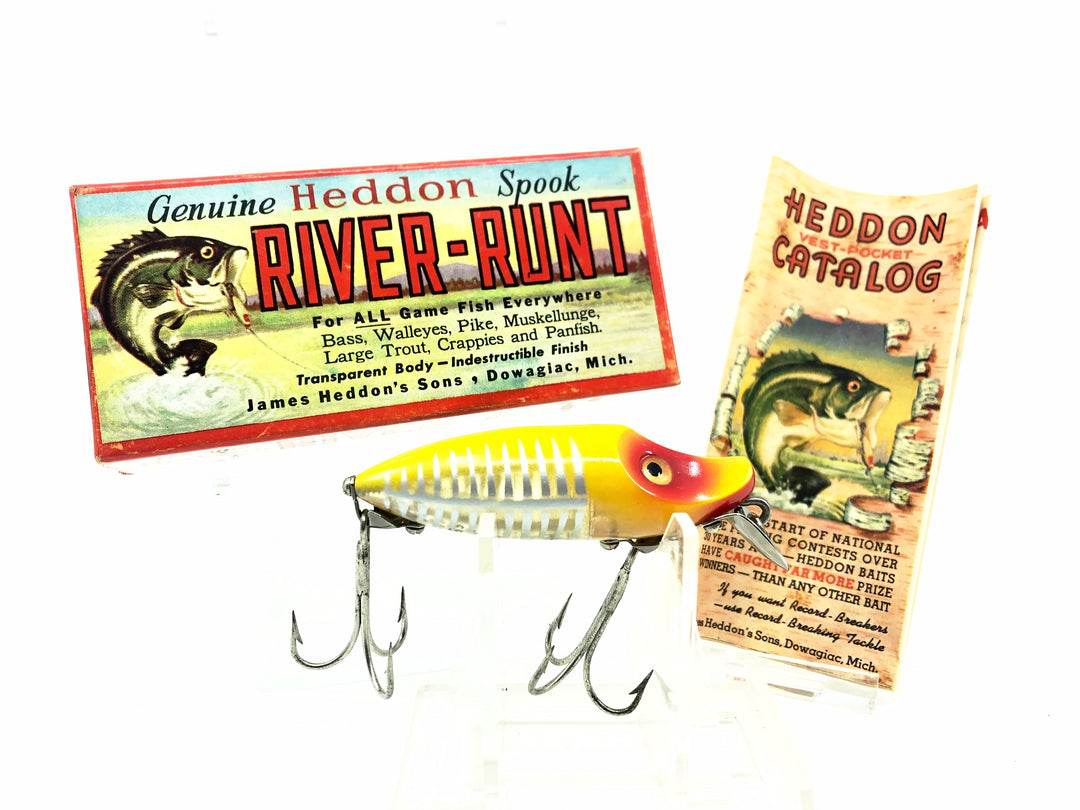 Heddon River Runt Spook Sinker 9110-XRY, Yellow Shore Minnow Color with Box