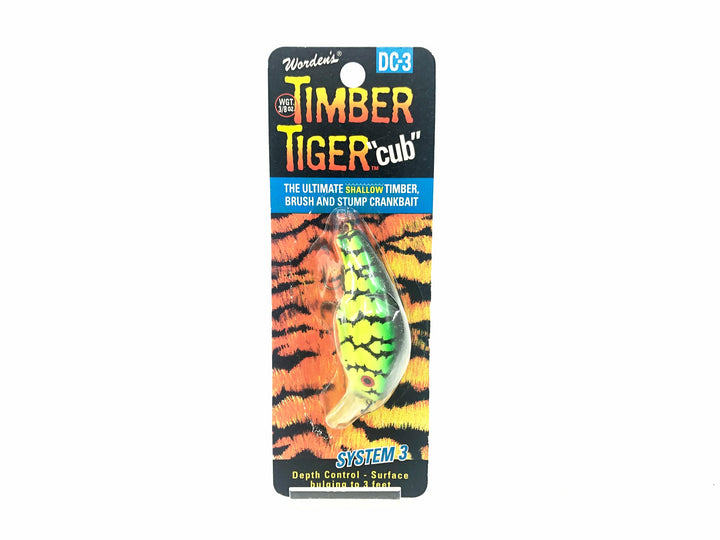 Timber Tiger Cub DC-3, #214 Worden's Fire Tiger Color on Card