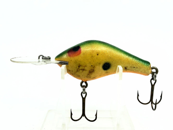 Poe's Super Cedar Series 300, Green Back/Glitter Yellow/Orange Belly Color