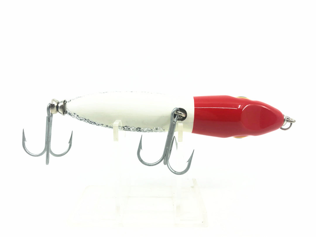 Luhr-Jensen Ozark Woodwalker, Red Head/White/Silver Flitter Color