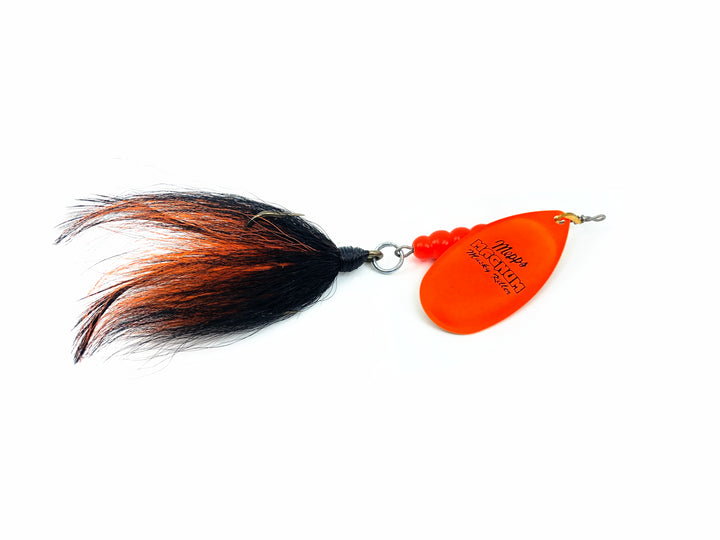 Mepps Magnum Musky Killer, Hot Orange Blade/Black & Orange Bucktail Color w/Box