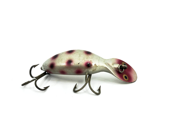 Heddon Tadpolly, SRB Silver Body/Red & Black Spots Color