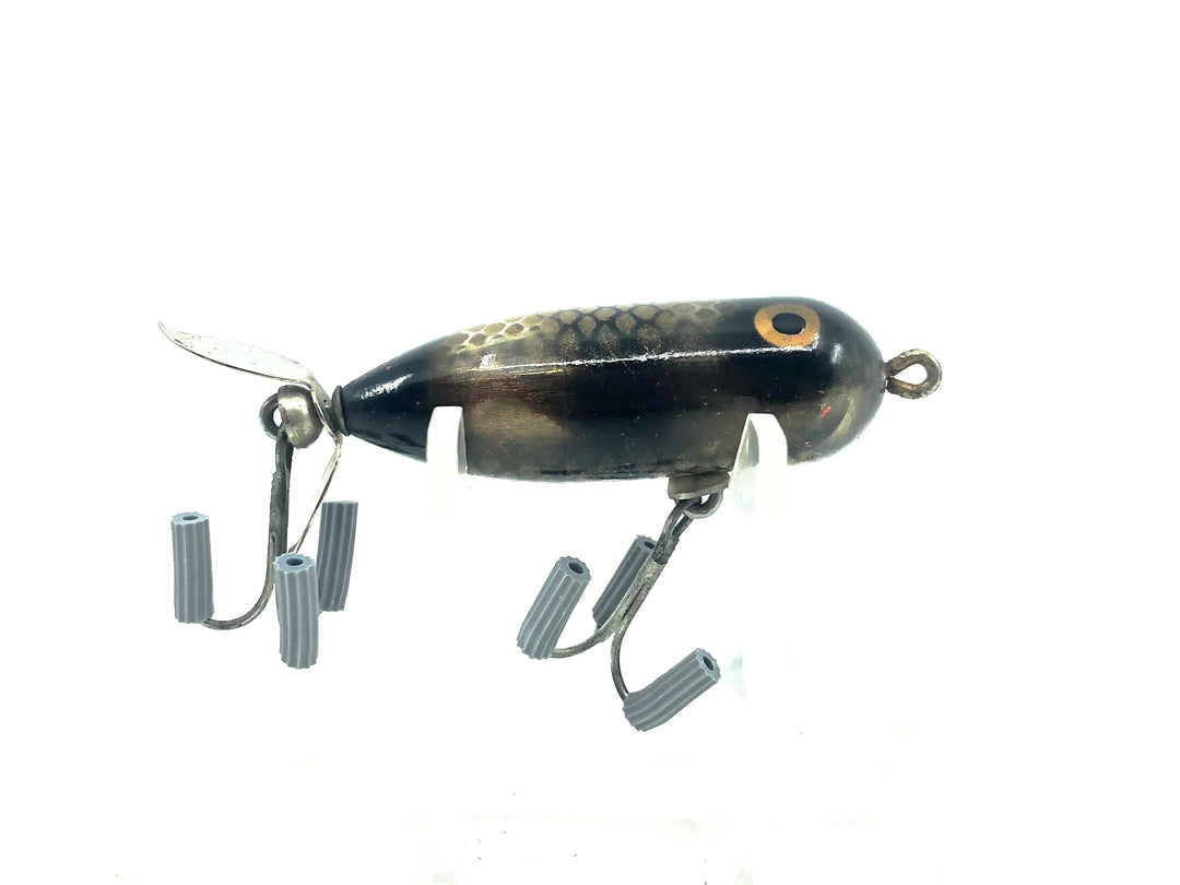 Heddon Tiny Torpedo, FF+SB Fish Flash Silver Black Color