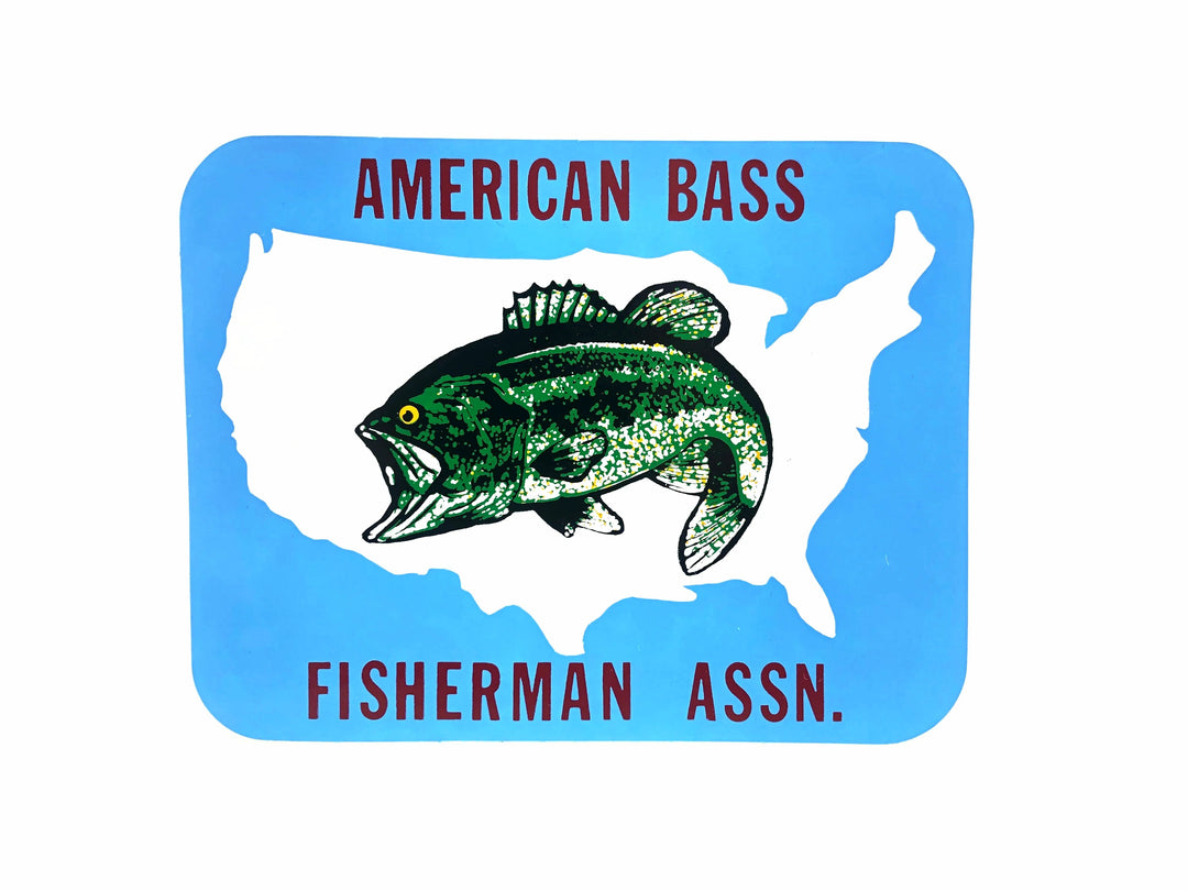 American Bass Fisherman Association Vintage Sticker