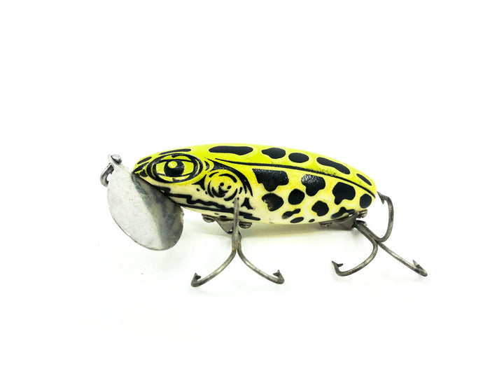 Arbogast Jitterbug 5/8oz, #206 Leopard Frog/White Belly Color, Seein's Believin Model