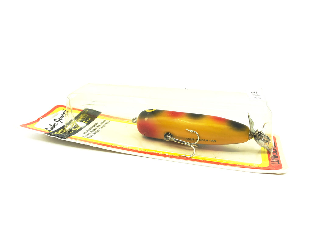 Luhr-Jensen Wood Chopper Elite #3, Yellow/Black & Red Dots Color on Card