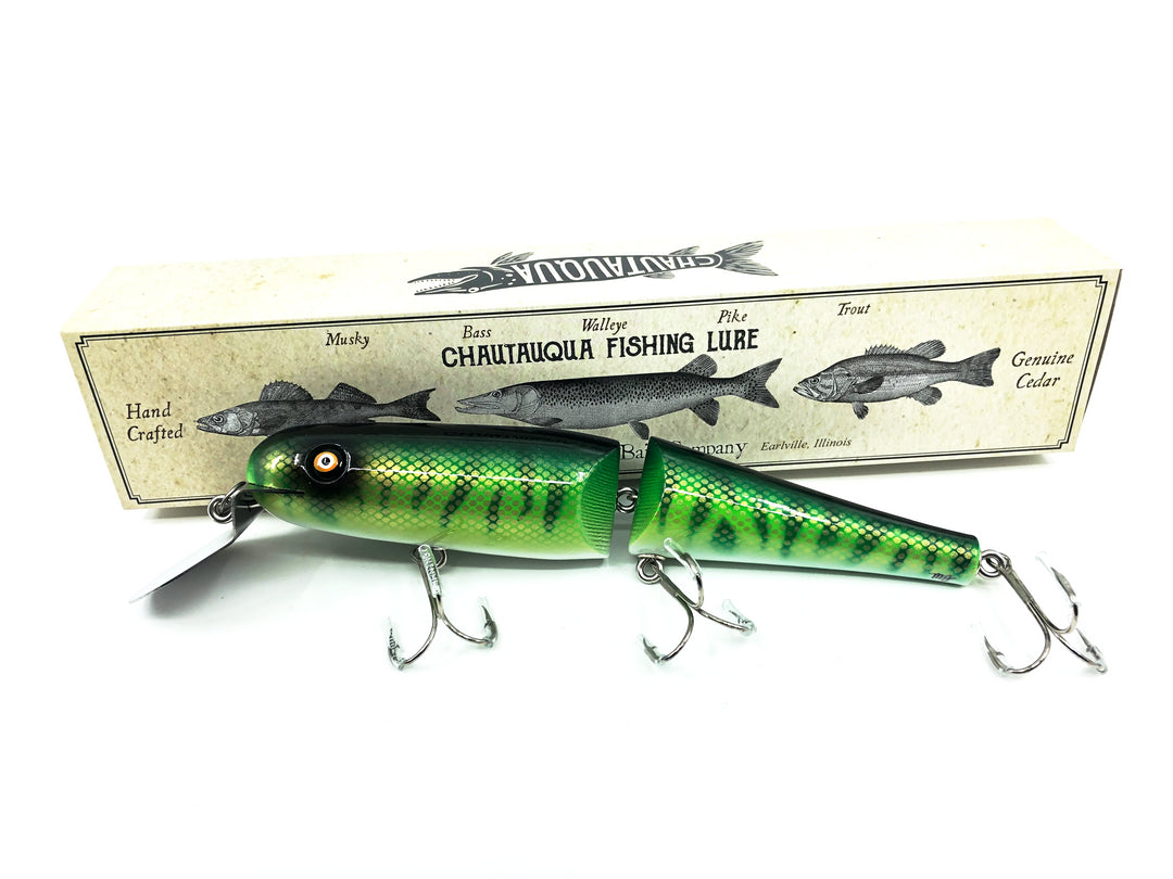 Jointed Chautauqua 8" Minnow, Green Perch Color