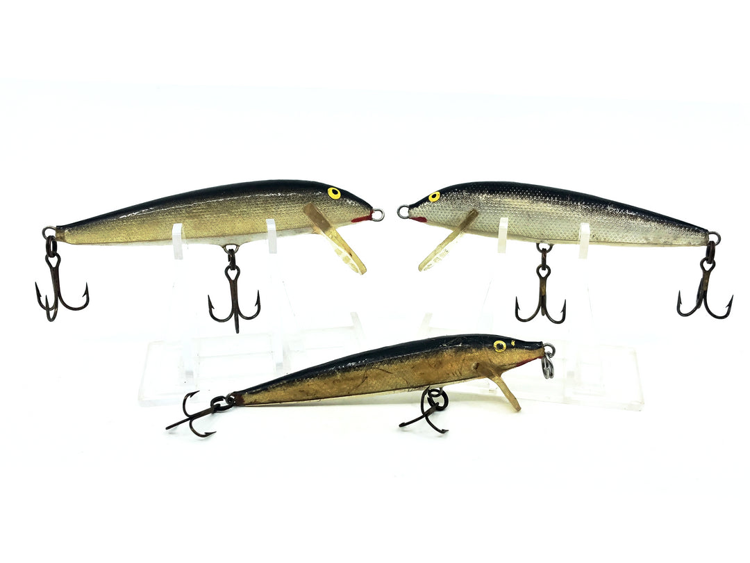 Vintage Rapala Trio, Floating Minnow/Countdown