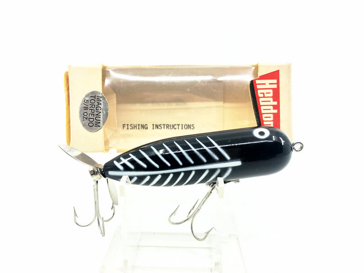 Heddon Magnum Torpedo 362, XBW Black Shore Minnow Color New in Box