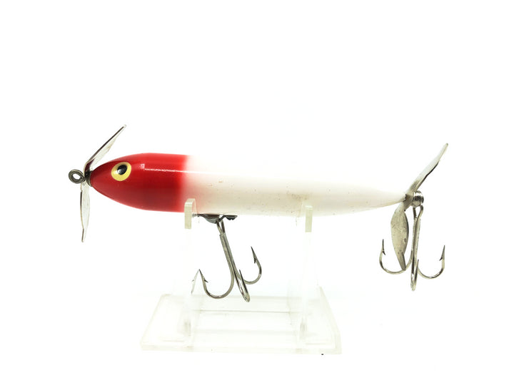 Heddon Wounded Zara Spook, RH Red Head/White Color