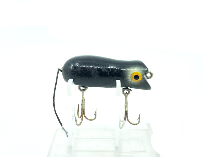 Vintage Swimming Mouse lure, Black/White Eyes Color