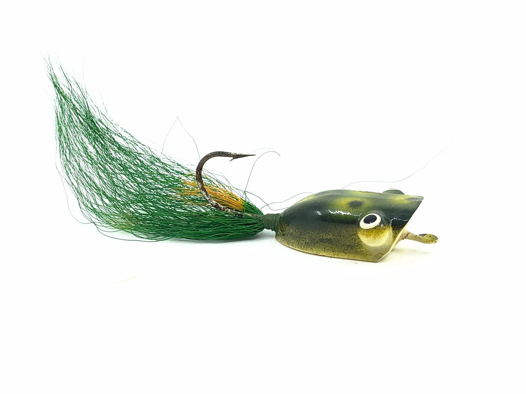 Weber Dylite Weedless Flyrod Frog, Green Frog Color