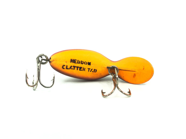 Heddon Tiny Clatter Tad, CBO Crackle Back Orange Color