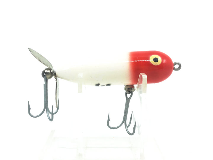 Heddon Baby Torpedo 361, RH Red Head/White Color