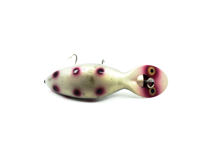 Heddon Tadpolly, SRB Silver Body/Red Black Spots Color