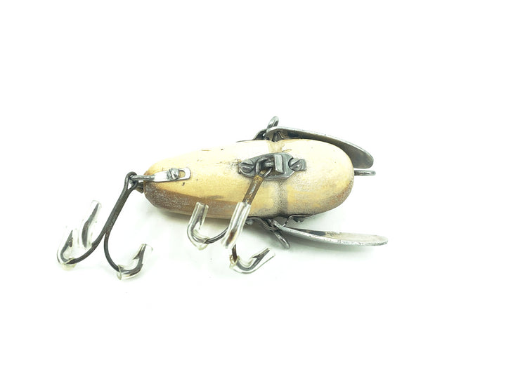 Heddon Wooden Crazy Crawler 2120 GM Grey Mouse Color, Two-Piece Hardware-Warrior!