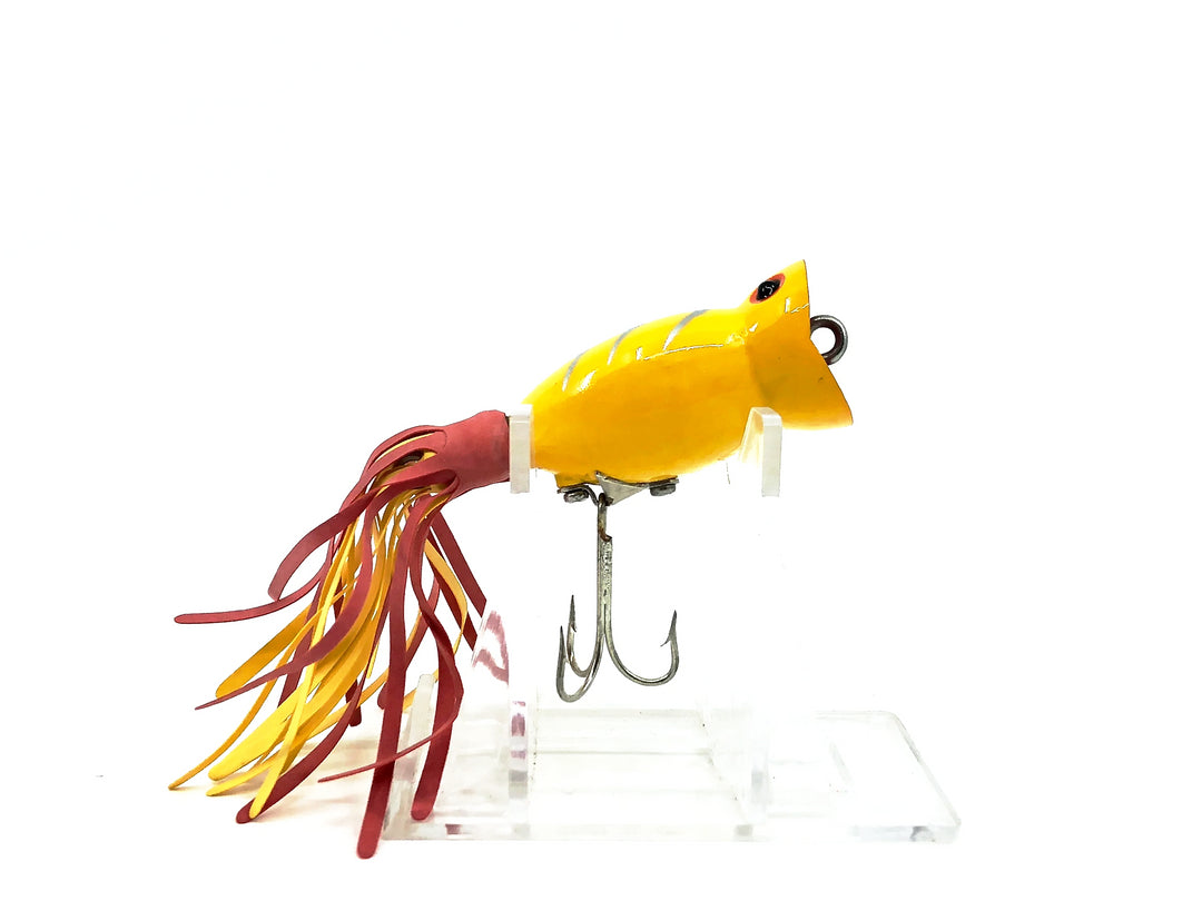 Arbogast Hula Popper, Yellow Shore Color