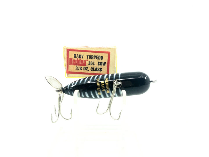 Heddon Baby Torpedo 361, XBW Black Shore Color w/Box