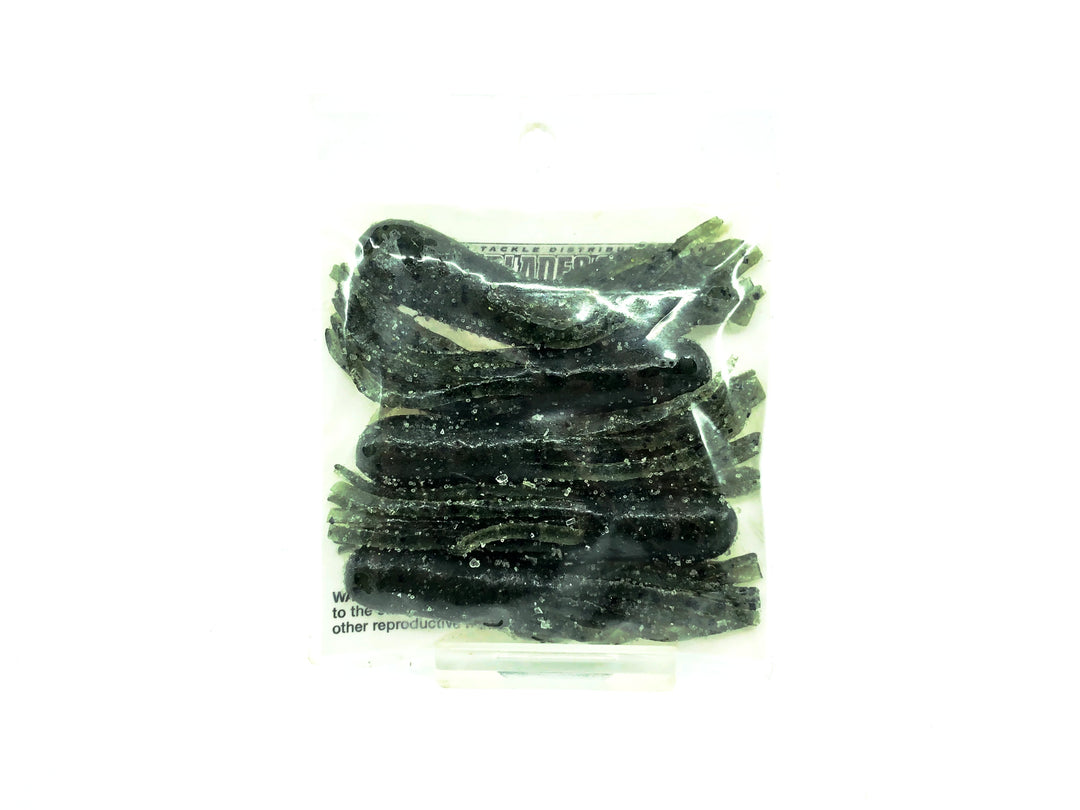 Get Bit Baits X Viper Tackle Finesse Soft Tube Bait 2 1/2", Dark Melon Fin Color - 5 Pack