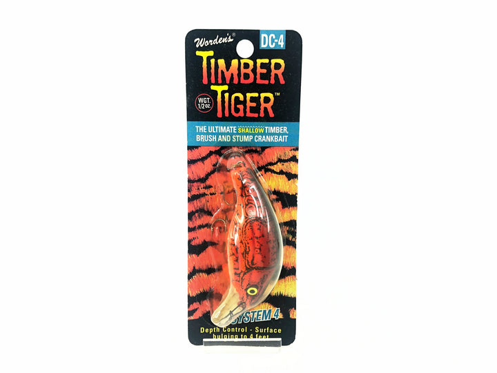 Timber Tiger Deflector DC-4, #200 Red Crawdad Color on Card