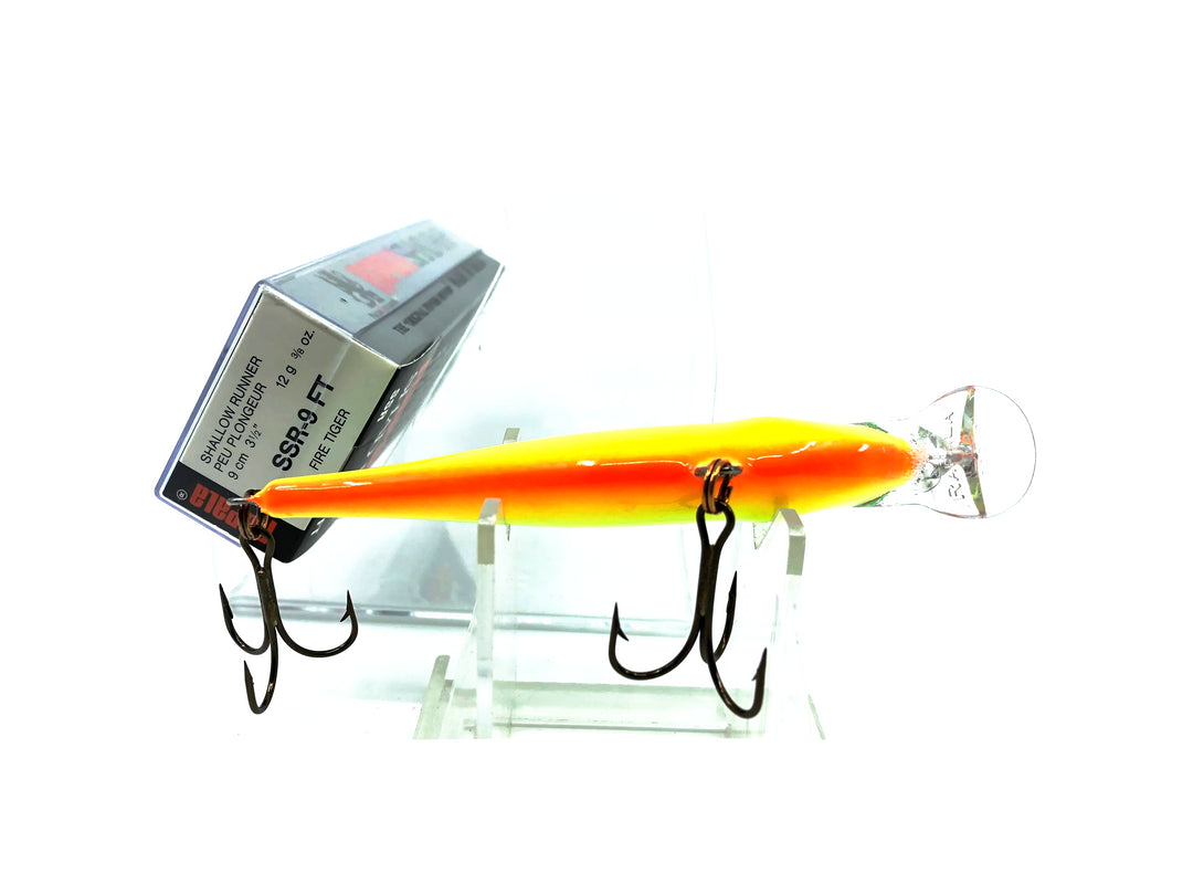 Rapala Shallow Shad Rap SSR-9, FT Fire Tiger Color w/Box - Old Color Variant