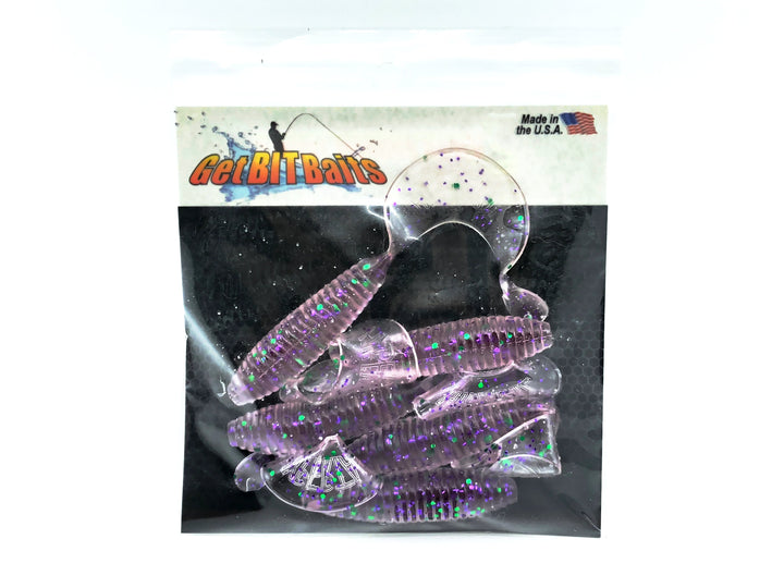 Get Bit Baits X Viper Hyper Tail 4", Cotton Candy Color - 5 Pack