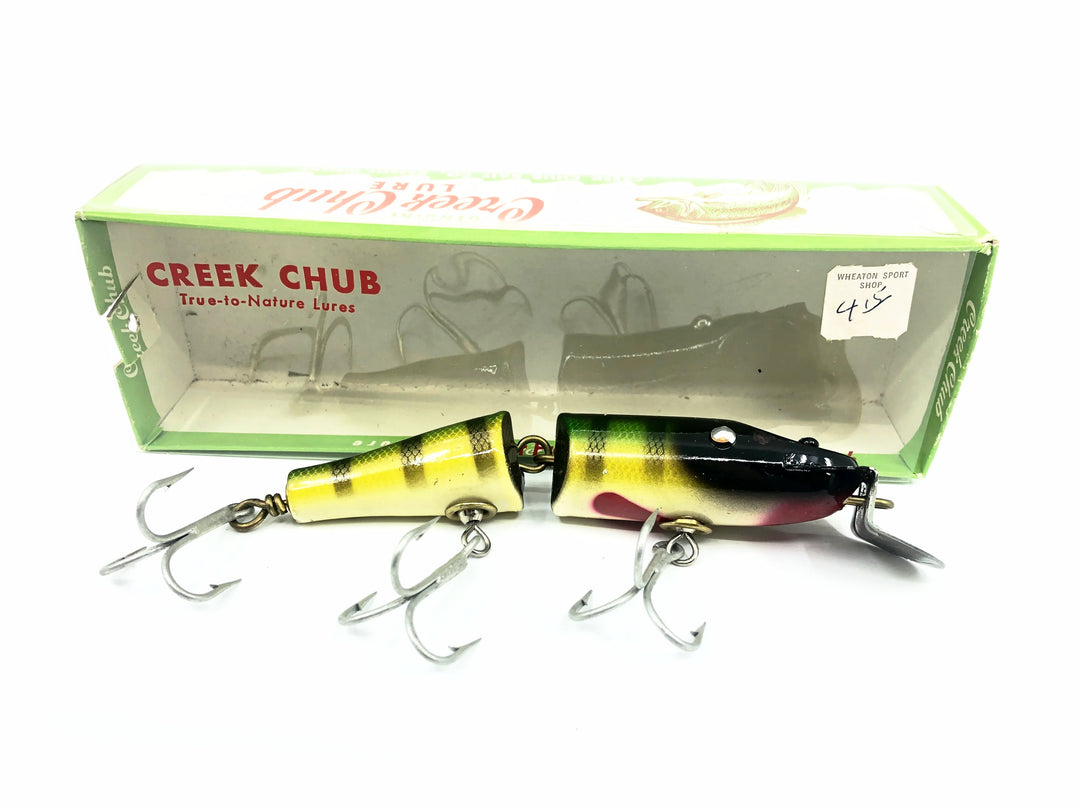 Creek Chub Jointed Husky Pikie 3000, Perch Color 3001W with Box