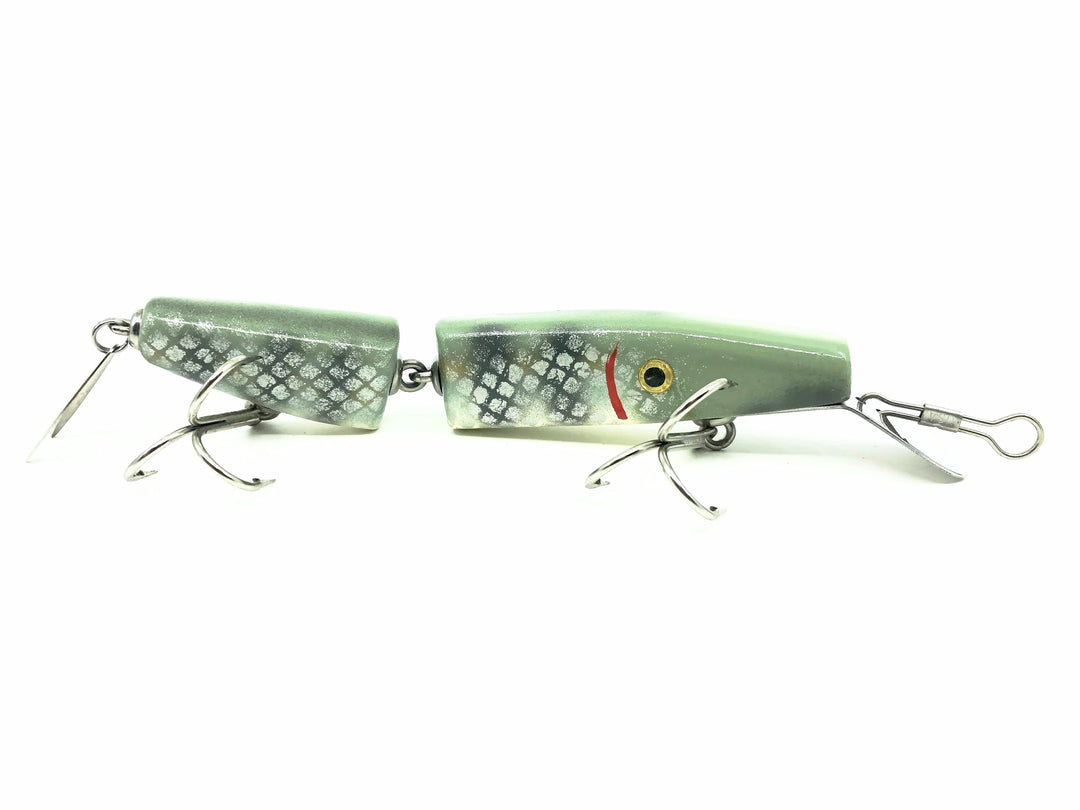 Alzbaits Al Tumas Jointed Pikie Metal Tail Musky Lure, Scale Finish