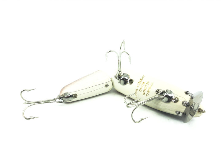 Original Heddon Jointed Wood Vamp 7300, P Shiner Color