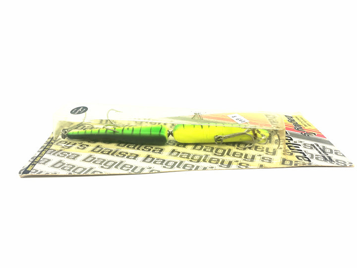 Bagley Swivel Hip Bang-O-Lure #7 SH7-116, #116 Black Stripes on Green Chartreuse Color on Card