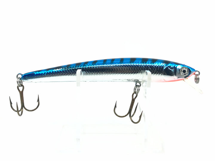 Bagley Top Gun #4, TG4-F7S Blue on Silver Chrome/Tiger Stripes Color