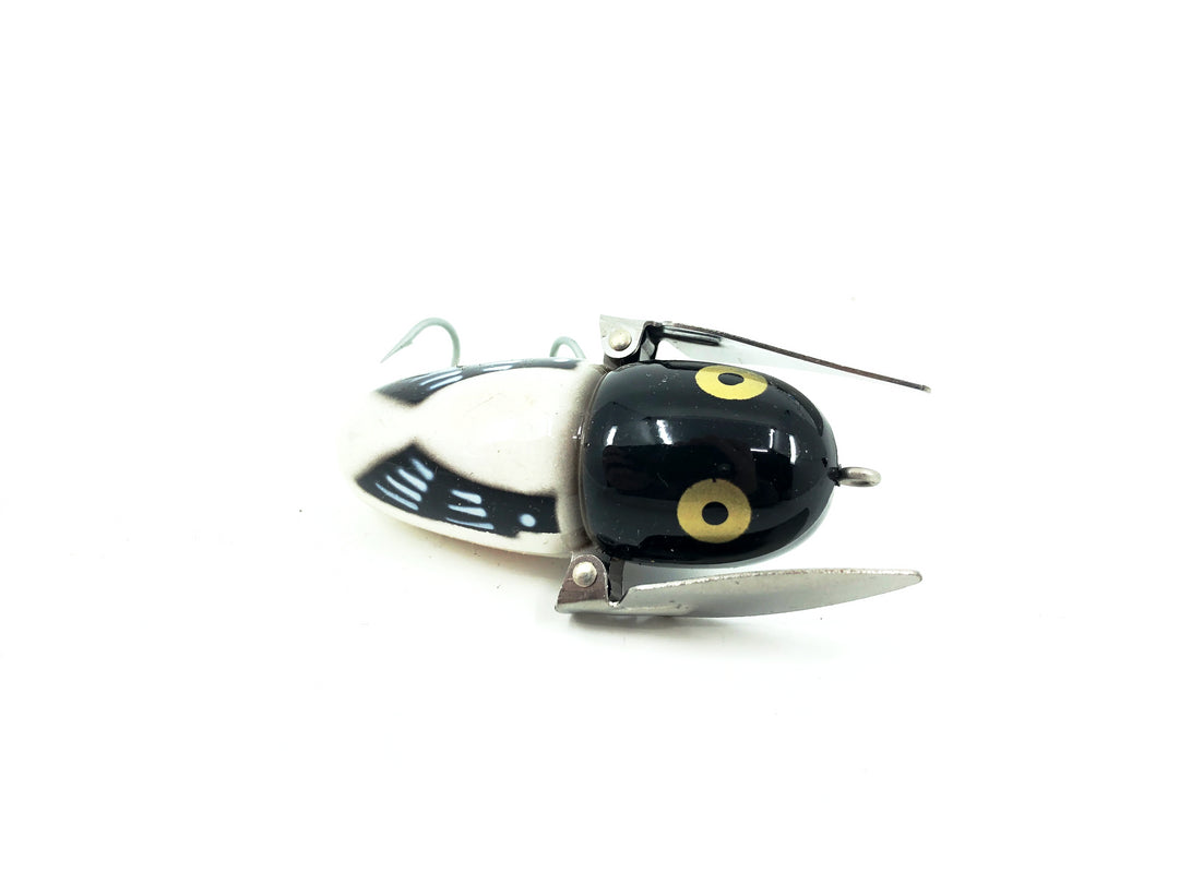 Heddon Crazy Crawler, WBH White Black Head Color-Uncatalogued Color