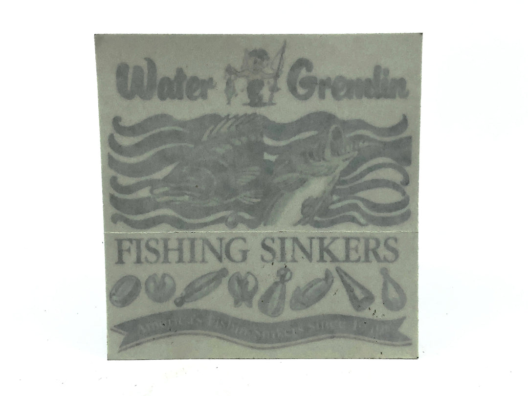 Water Gremlin Fishing Sinkers Decal