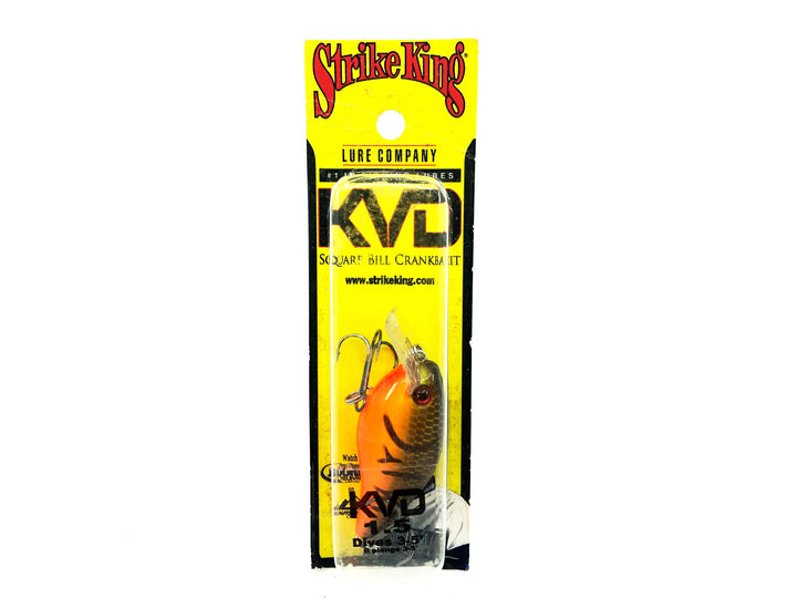 Strike King KVD Squarebill 1.5 Crankbait, Orange Belly Craw Color New on Card