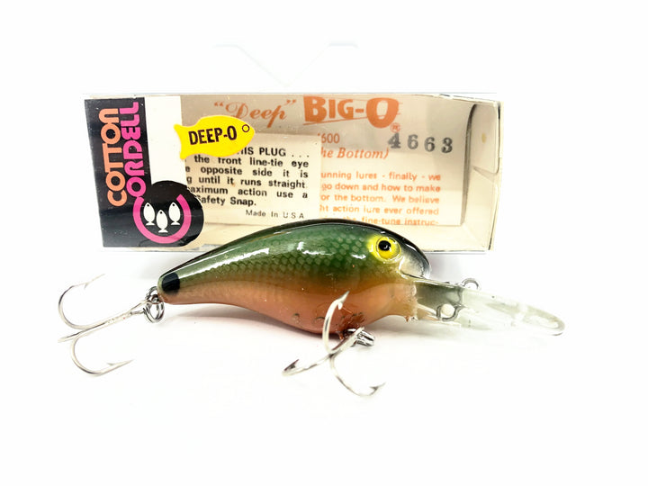 Cotton Cordell 4600 Deep Big-O, #63 Green Sunfish Color