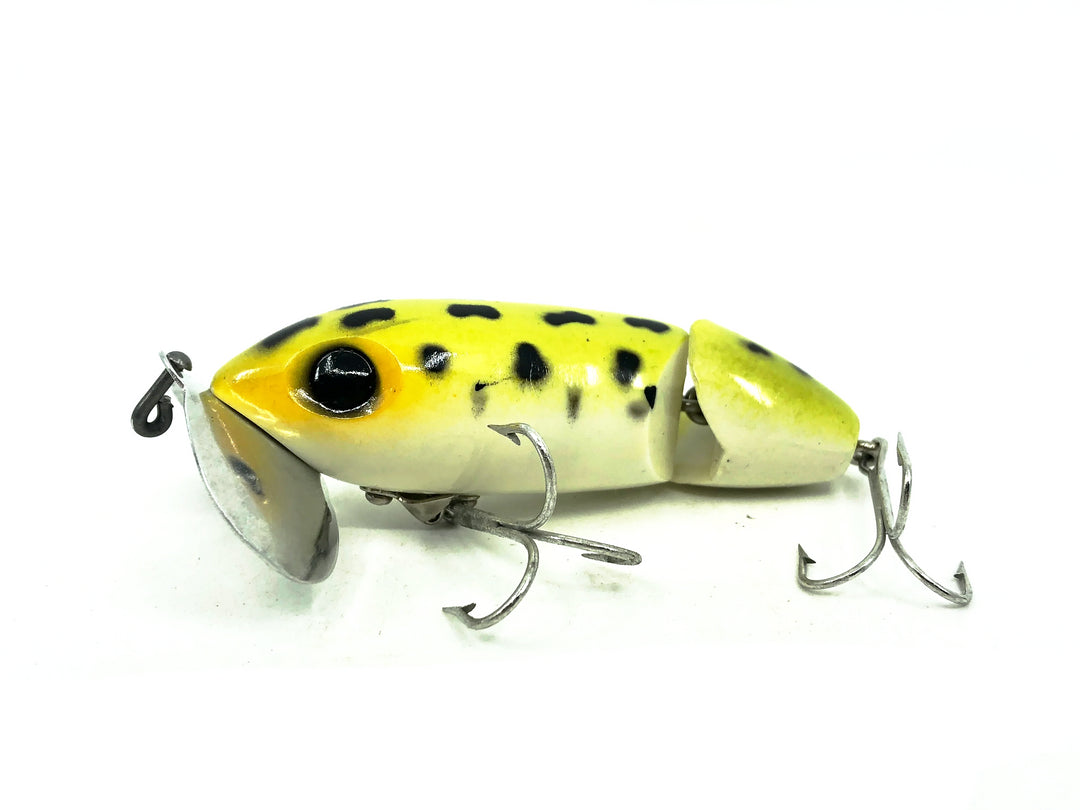 Arbogast Jointed Jitterbug, Frog/White Belly Color