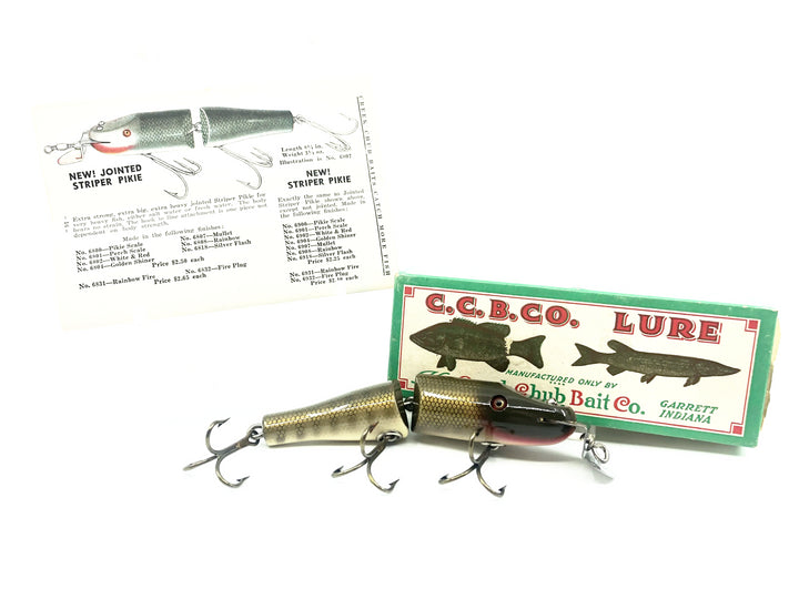 Creek Chub 2600 Jointed Pikie, 2600 Pikie Scale Color w/Box & Catalog