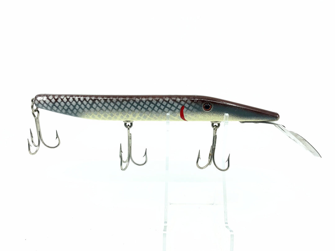 Alzbaits Straight Pikie Musky Lure, Shad Scale Color - Signed, 2005