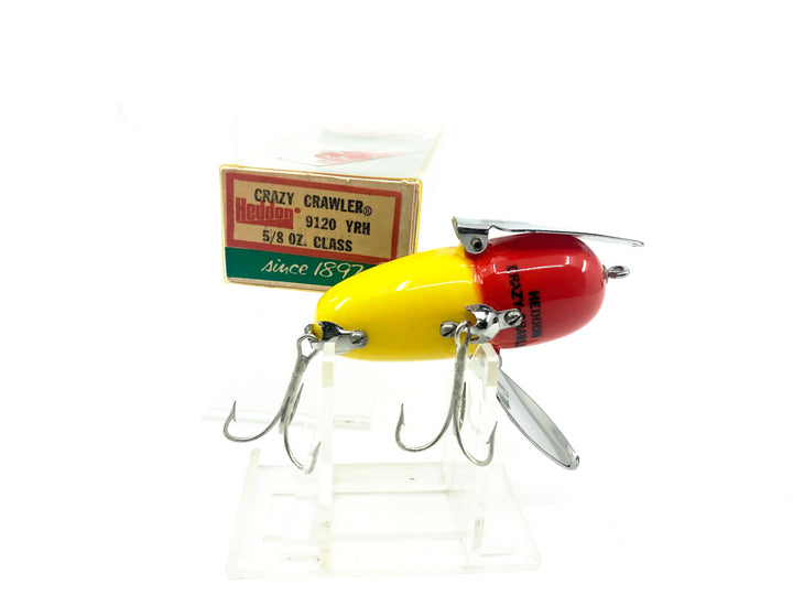 Heddon Crazy Crawler 9120, YRH Yellow/Red Hornet Color in Box