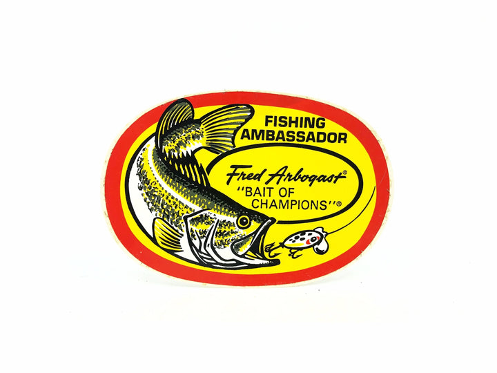 Fred Arbogast Fishing Ambassador Jitterbug Sticker