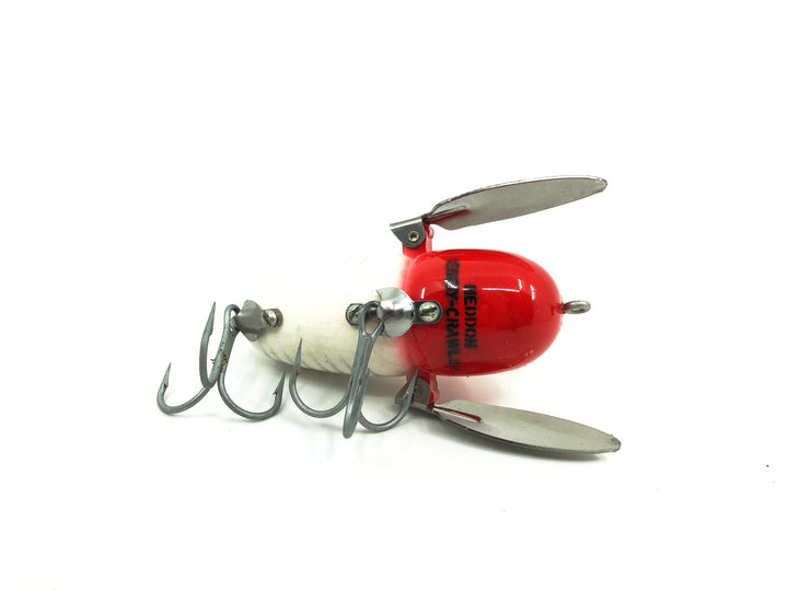 Heddon Crazy Crawler, XRW White/Red Shore Minnow Color