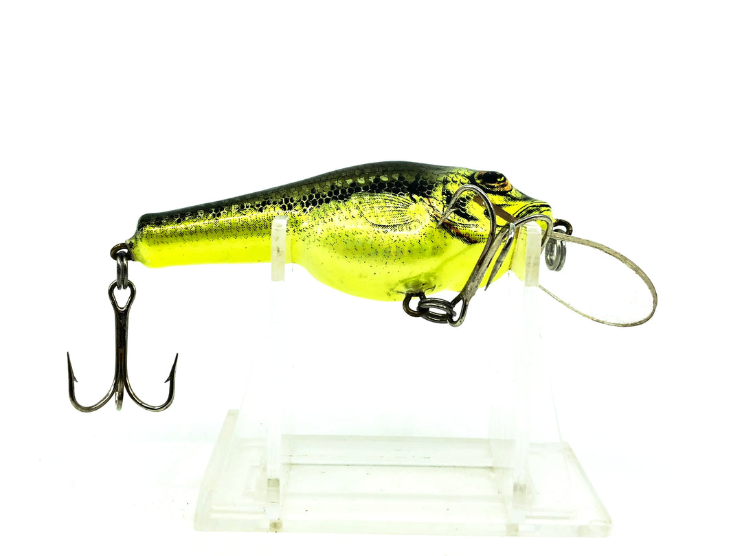 Bagley Small 1SF2 Small Fry  Largemouth Bass, LB9 Little Bass on Chartreuse Color