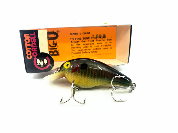 Cotton Cordell 7800 Big-O, #23 Green Perch Color w/Box