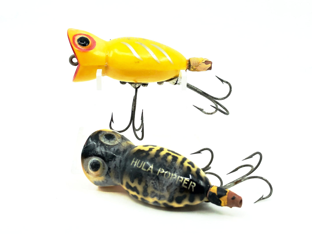 Arbogast Hula Popper Combo, Early Bug Eyed Model.