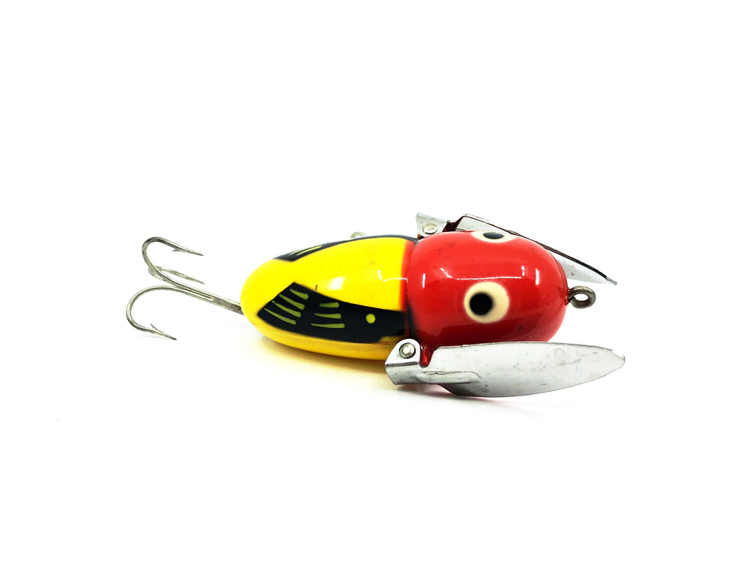 Heddon Crazy Crawler, Yellow/Red Head Color