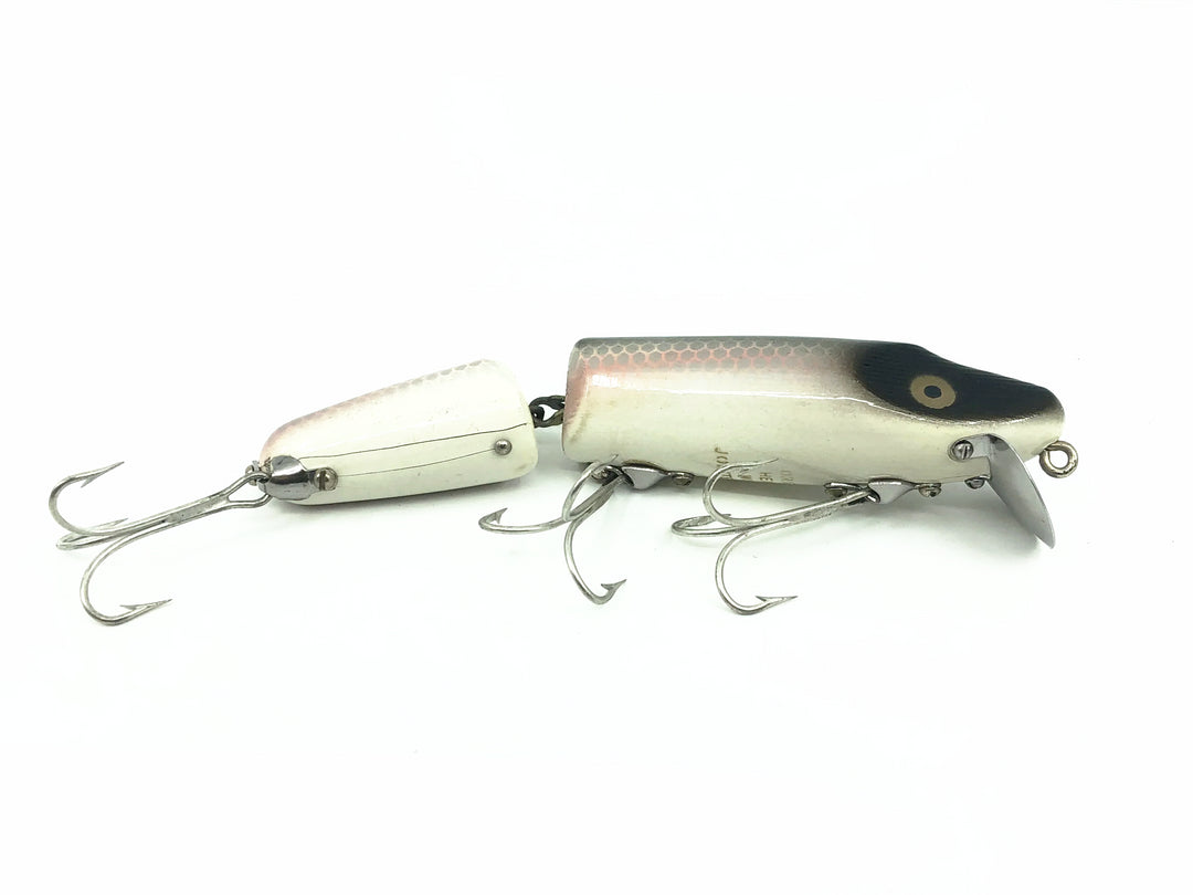 Original Heddon Jointed Wood Vamp 7300, P Shiner Color