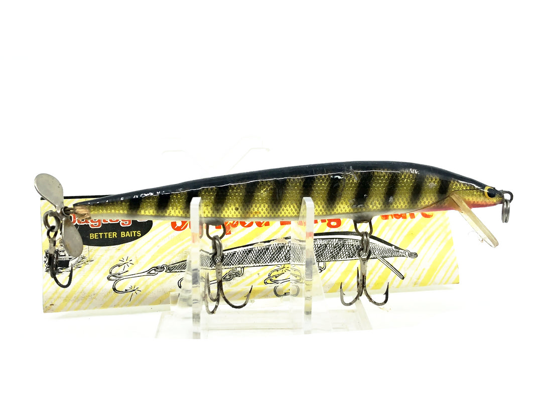 Bagley Bang-O-Lure 5 Spintail, SBG Black Stripes on Gold Foil Color with Paperwork