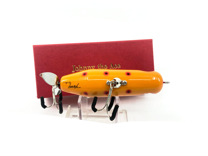 Johnny The Ace Japanese Torpedo Bait, Orange/Red Spots Color with Box